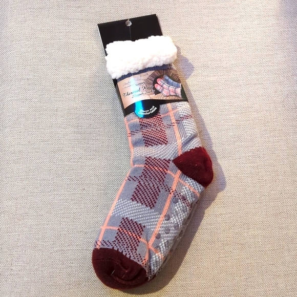 NWT Thermal Knit Slipper Socks Super Soft by Mirabeau One Size Fits Most - Picture 1 of 7